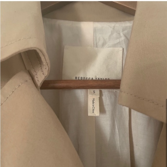 Rebecca Taylor Ruffle Trench Coat - Picture 4 of 4